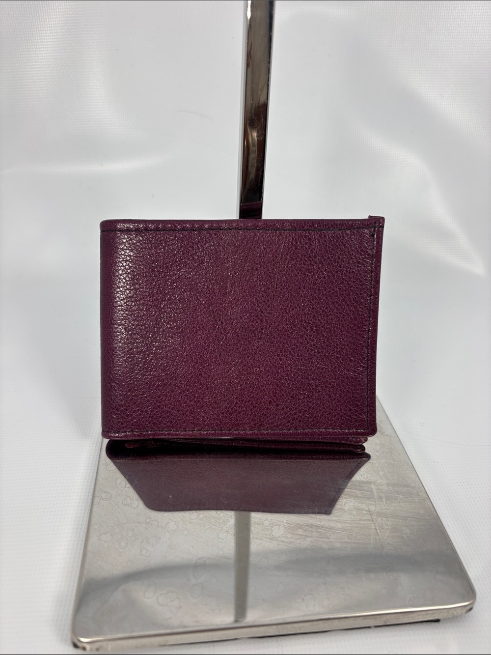 Coach Plum Leather Bifold Card Holder